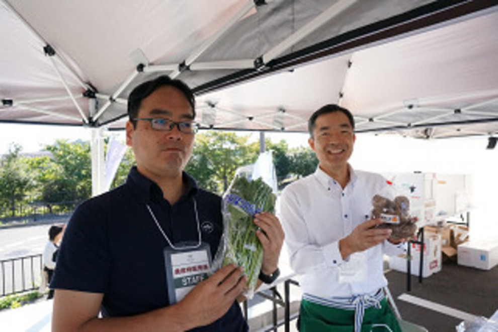 農産物販売コーナーでは、岐阜県の旬のお野菜が販売されました。 2日間とも完売御礼でした!